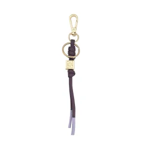DUDU keychain in minimalist leather, keychain for men woman with carabiner and ring, light compact minimal design