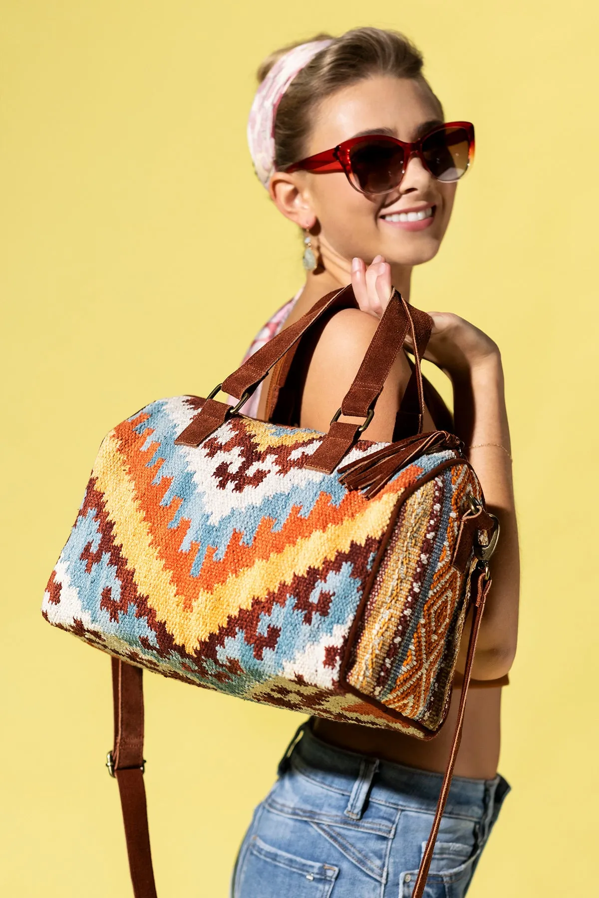 Earthy Elegance Boston Bag