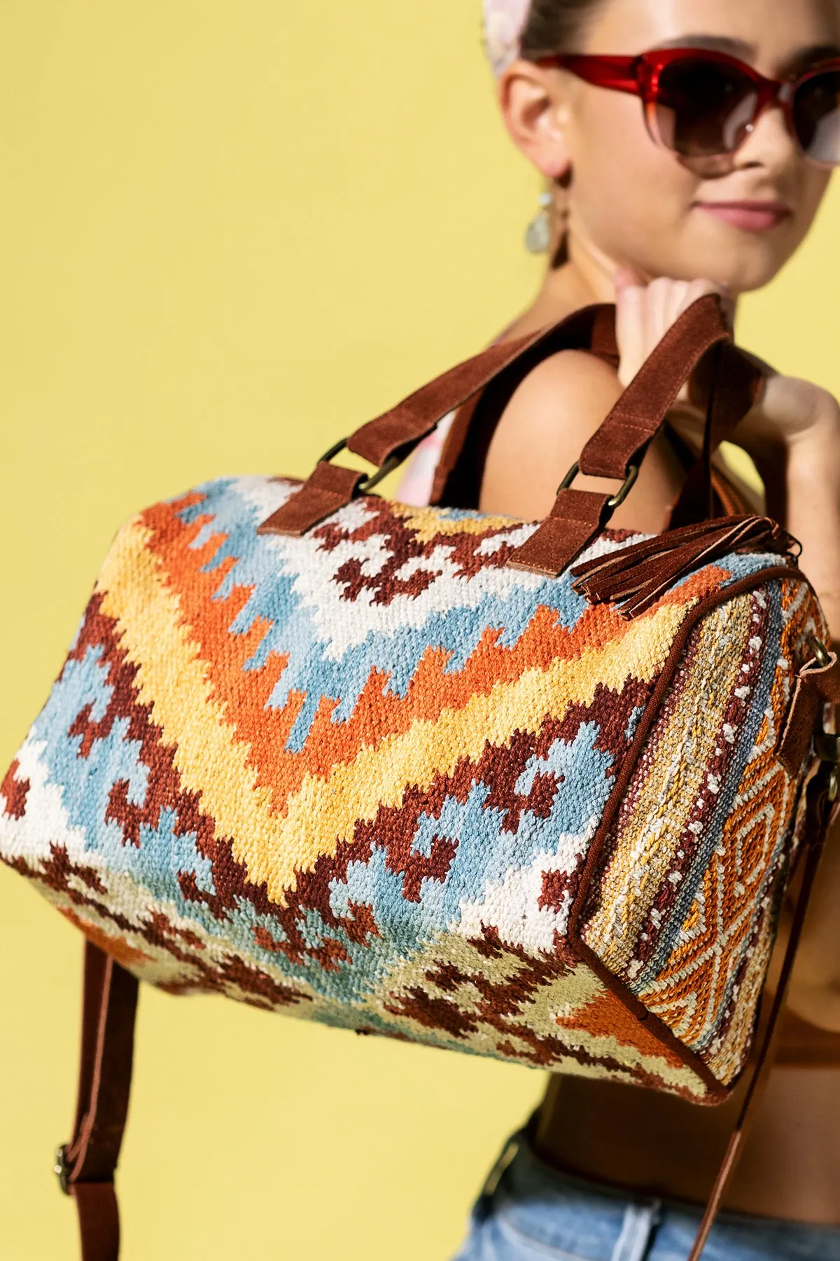 Earthy Elegance Boston Bag