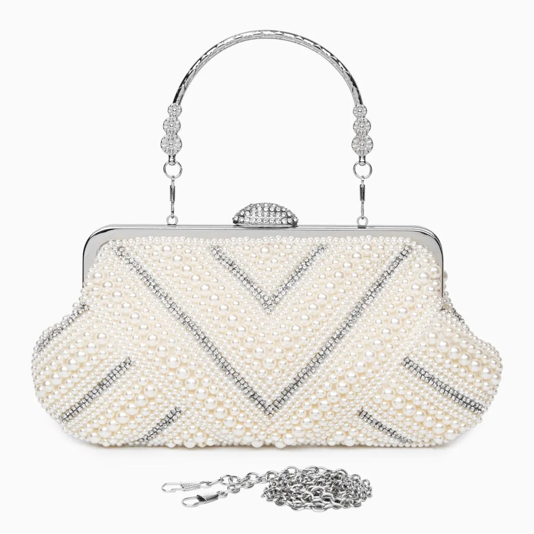 Elegant Pearl Evening Clutch