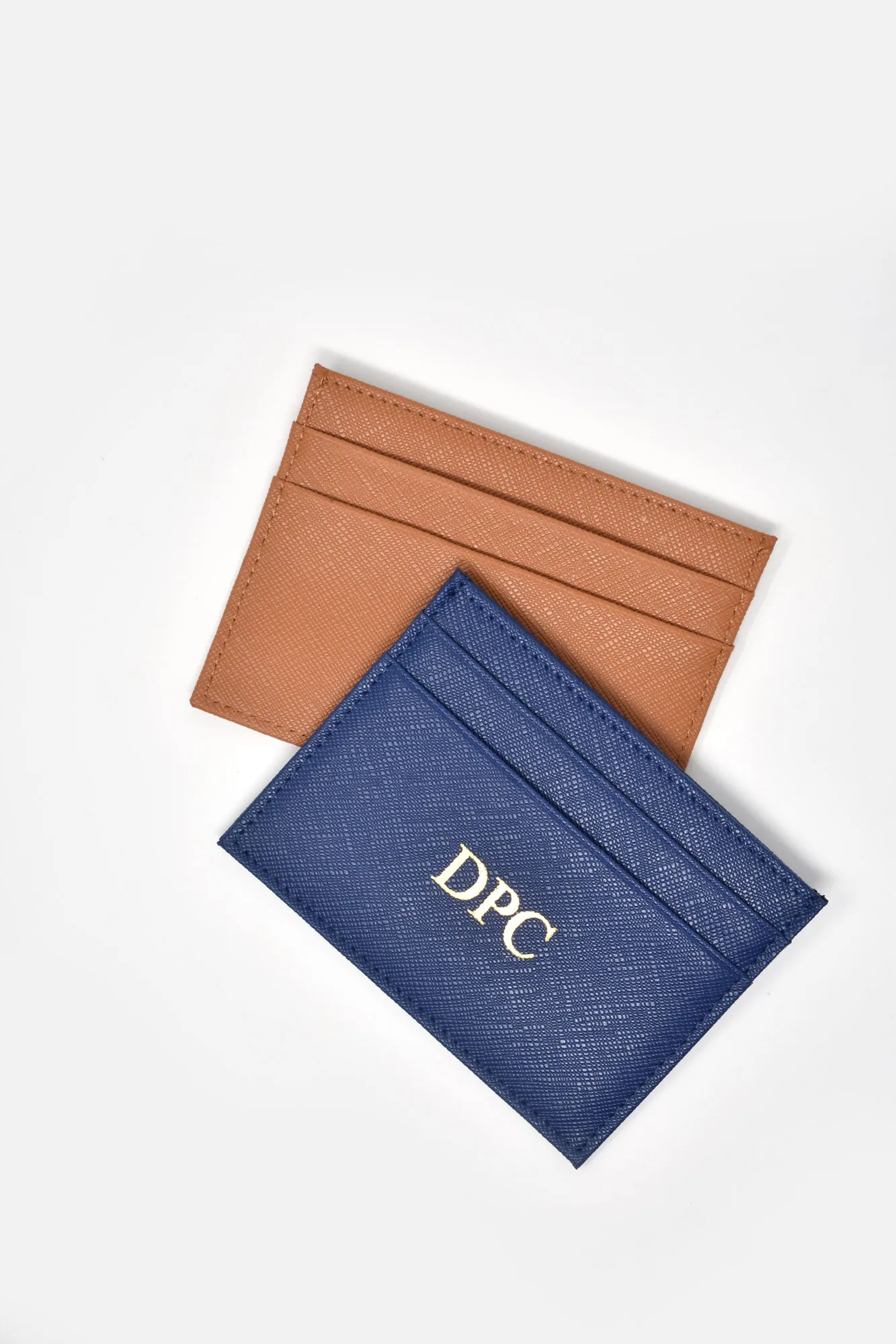 Esme Saffiano Leather Minimalist Card Holder
