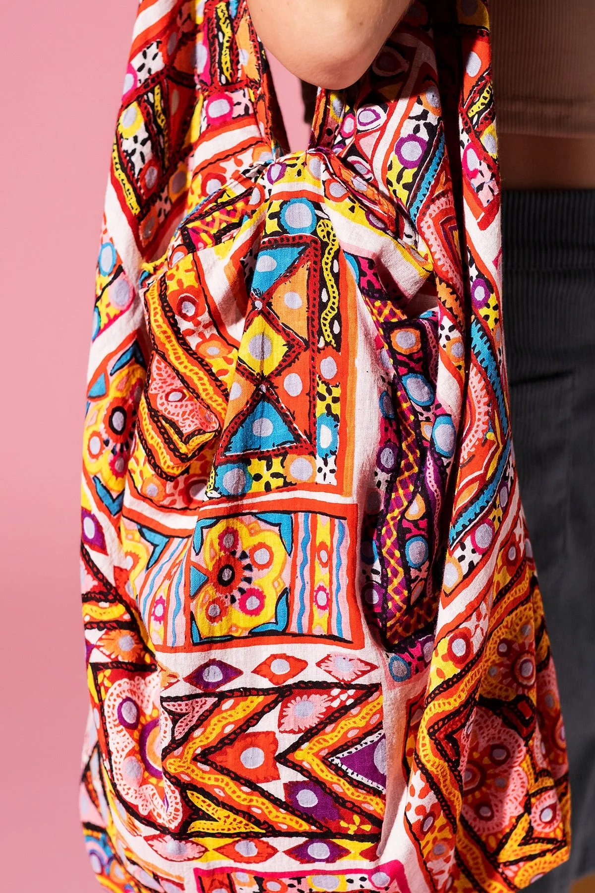 Ethnic Tile Hobo Bag