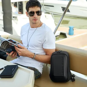 EVA Hard Shell Messenger Bag Water Repellent And Pressure Resistant Locomotive Escape Bag