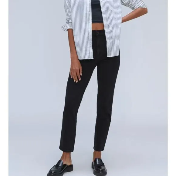 Everlane The Original Cheeky Coal High Rise Straight Jean Size 32R