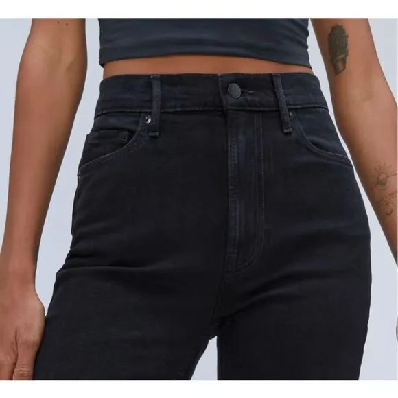 Everlane The Original Cheeky Coal High Rise Straight Jean Size 32R