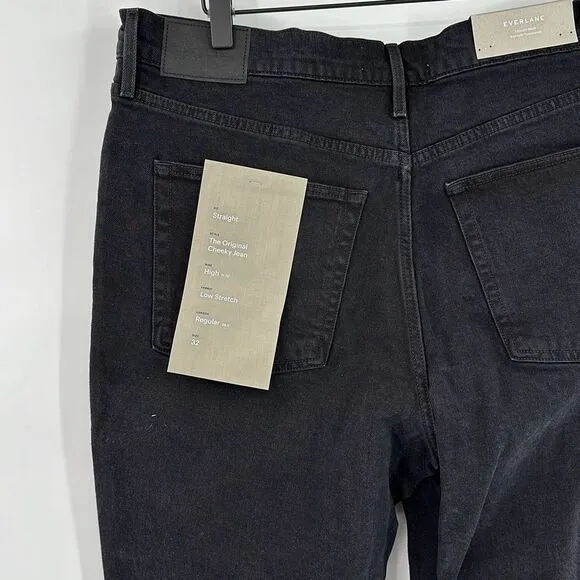 Everlane The Original Cheeky Coal High Rise Straight Jean Size 32R