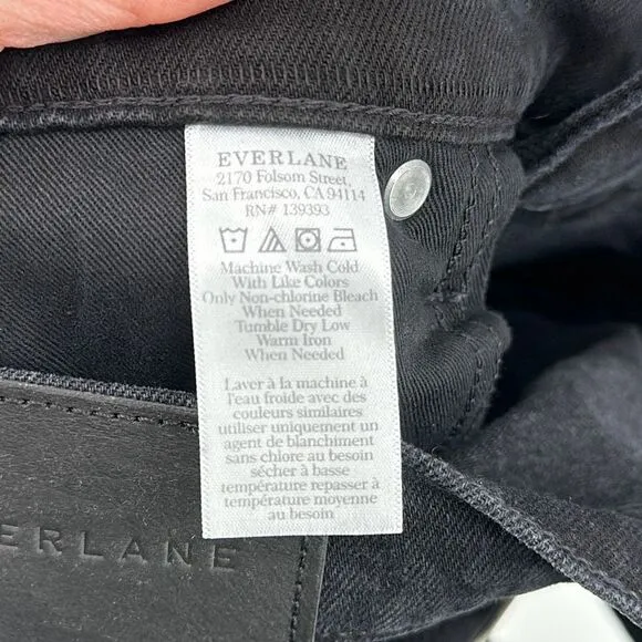 Everlane The Original Cheeky Coal High Rise Straight Jean Size 32R