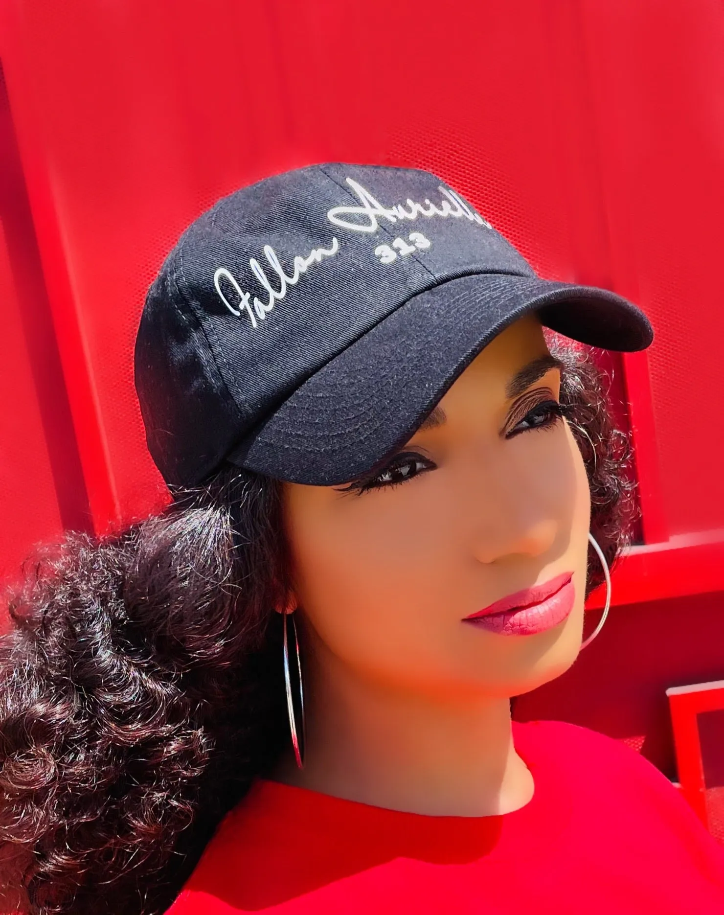Fallon Aurielle Signature 313 Rep Yo Set Area Code Dad Hat (Black & White)