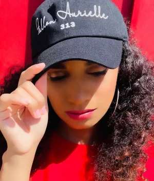 Fallon Aurielle Signature 313 Rep Yo Set Area Code Dad Hat (Black & White)