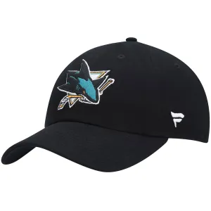 Fanatics Core Unstructured Primary Logo Adjustable Hat - San Jose Sharks