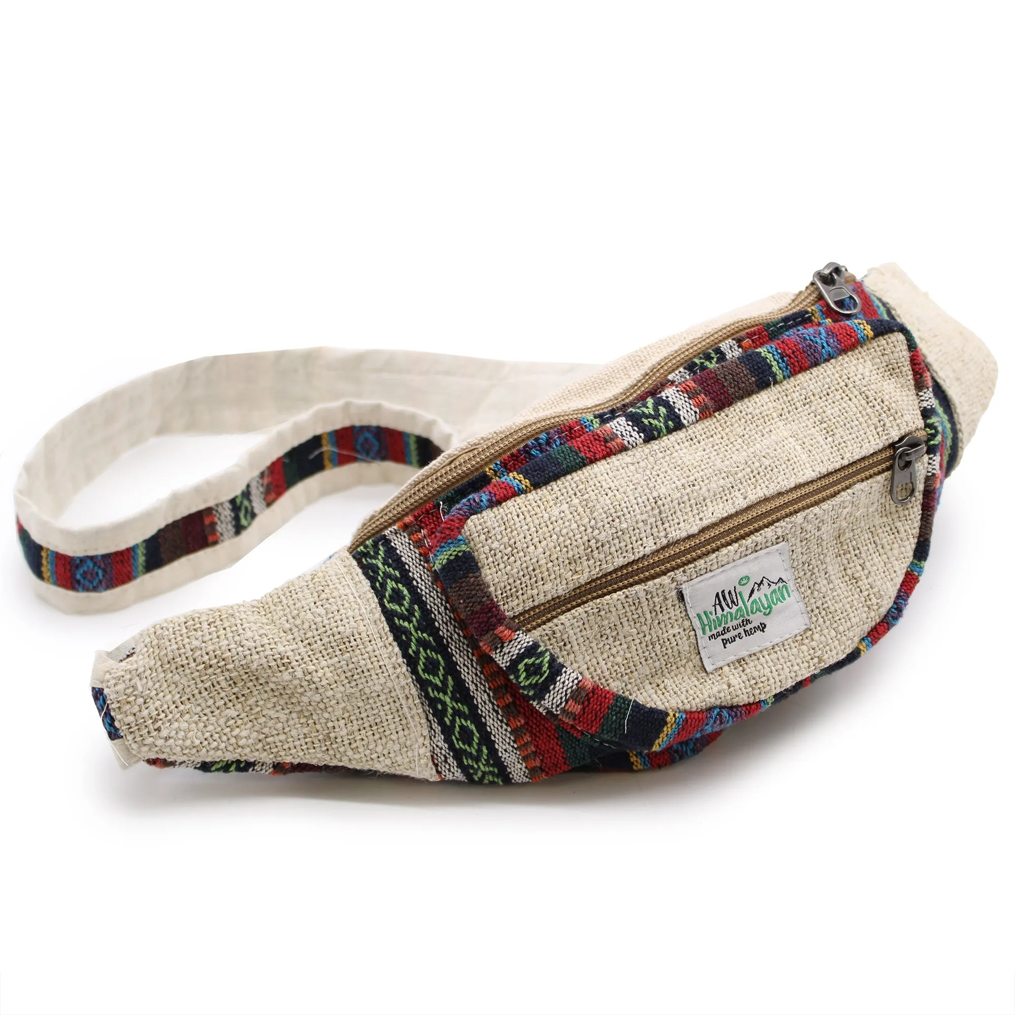 Fanny Pack Bum Bag - Hemp & Cotton (asst)