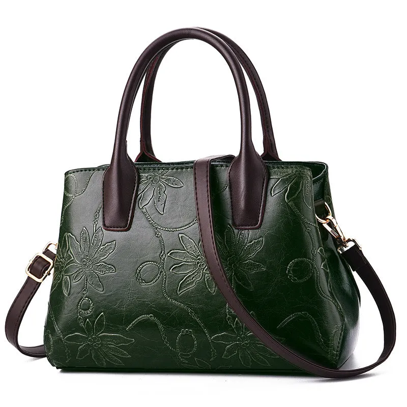 Fashion Embossed Ladies Handbag