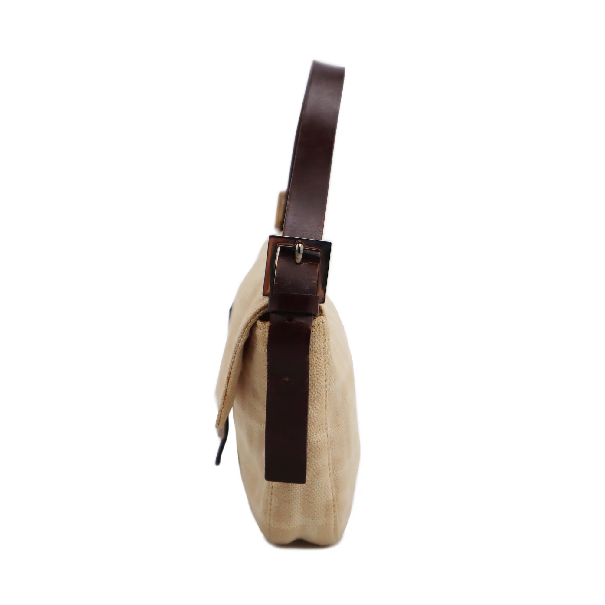 Fendi Zucca Canvas Mama Baguette Shoulder Bag