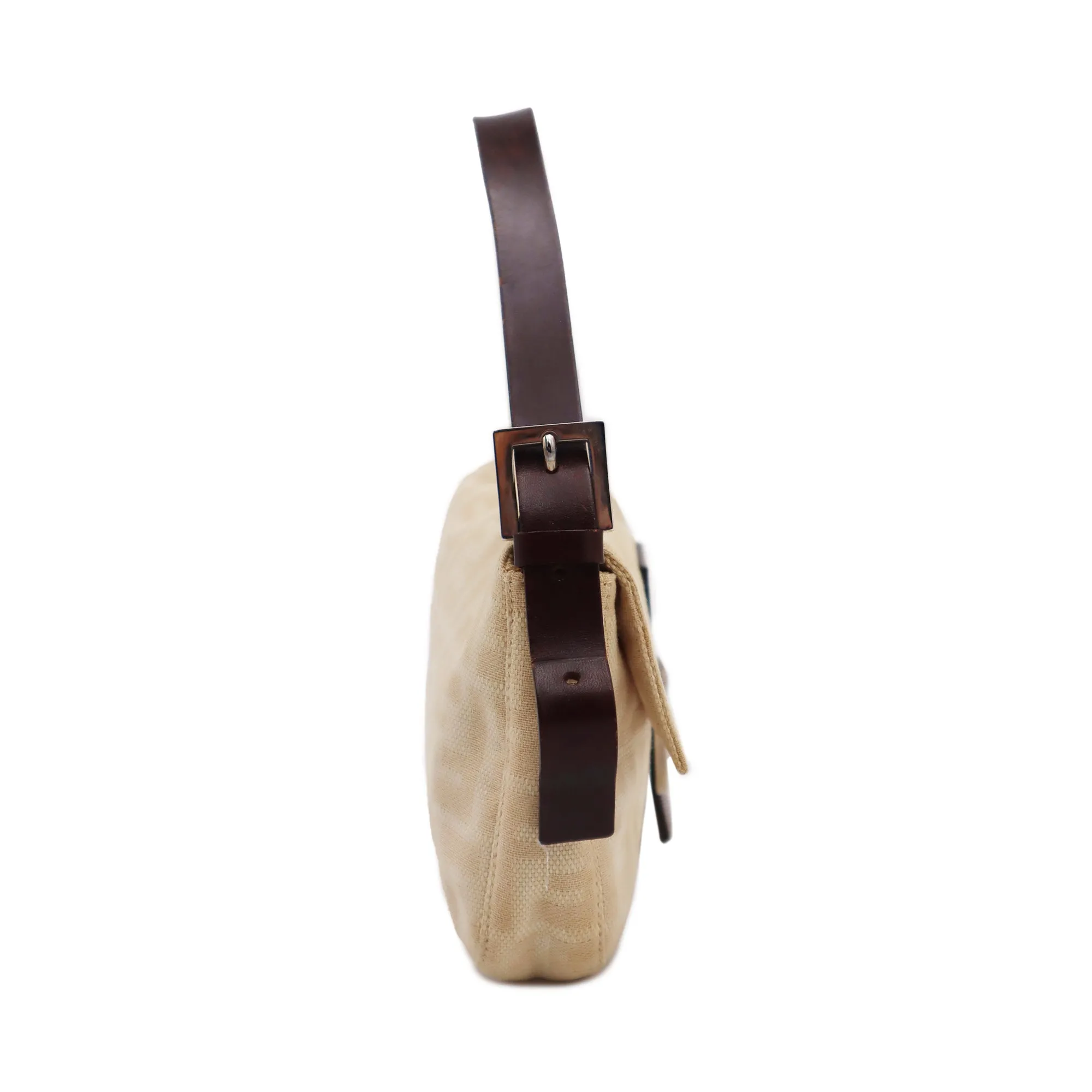 Fendi Zucca Canvas Mama Baguette Shoulder Bag