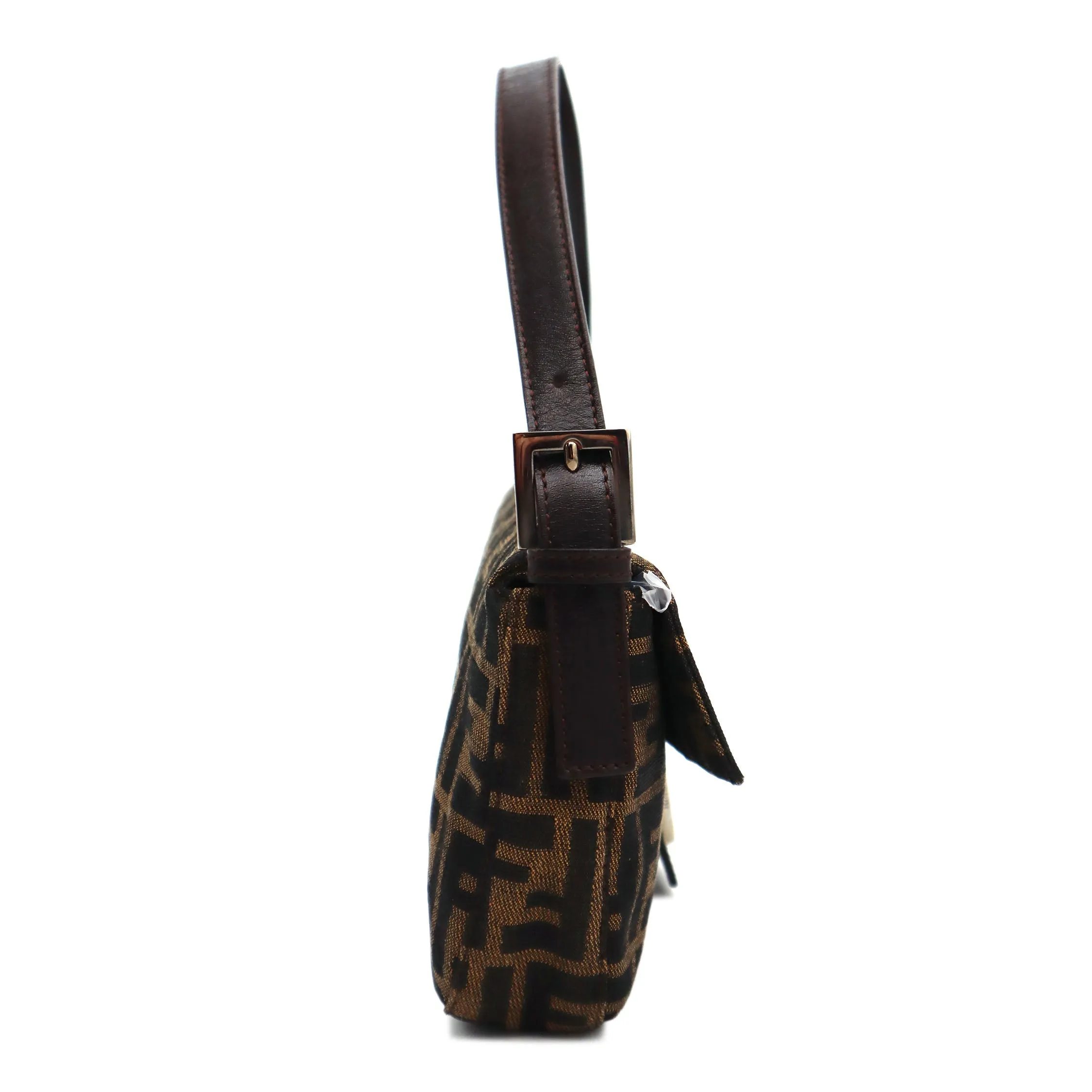 Fendi Zucca Canvas Mamma Baguette Shoulder Bag