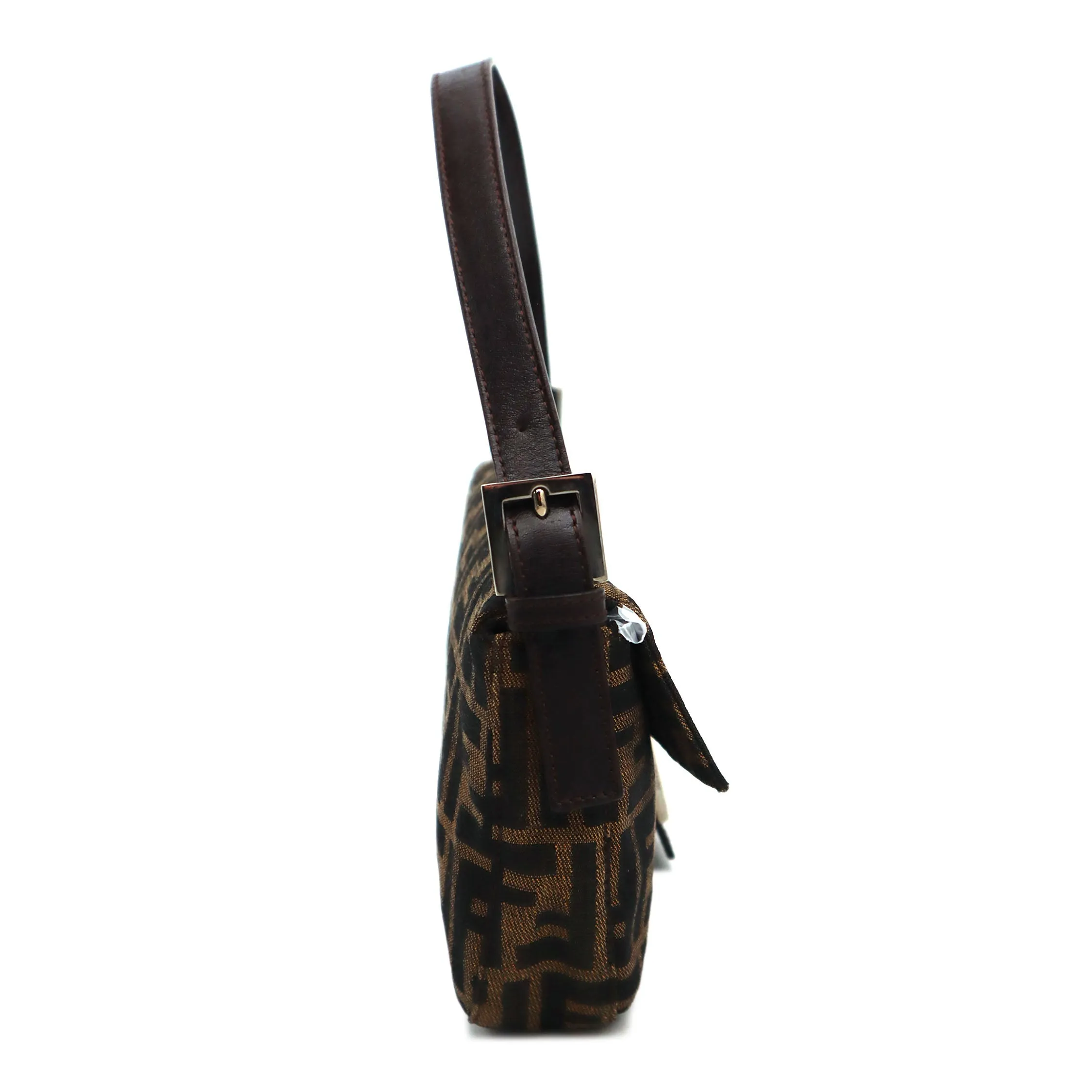 Fendi Zucca Canvas Mamma Baguette Shoulder Bag