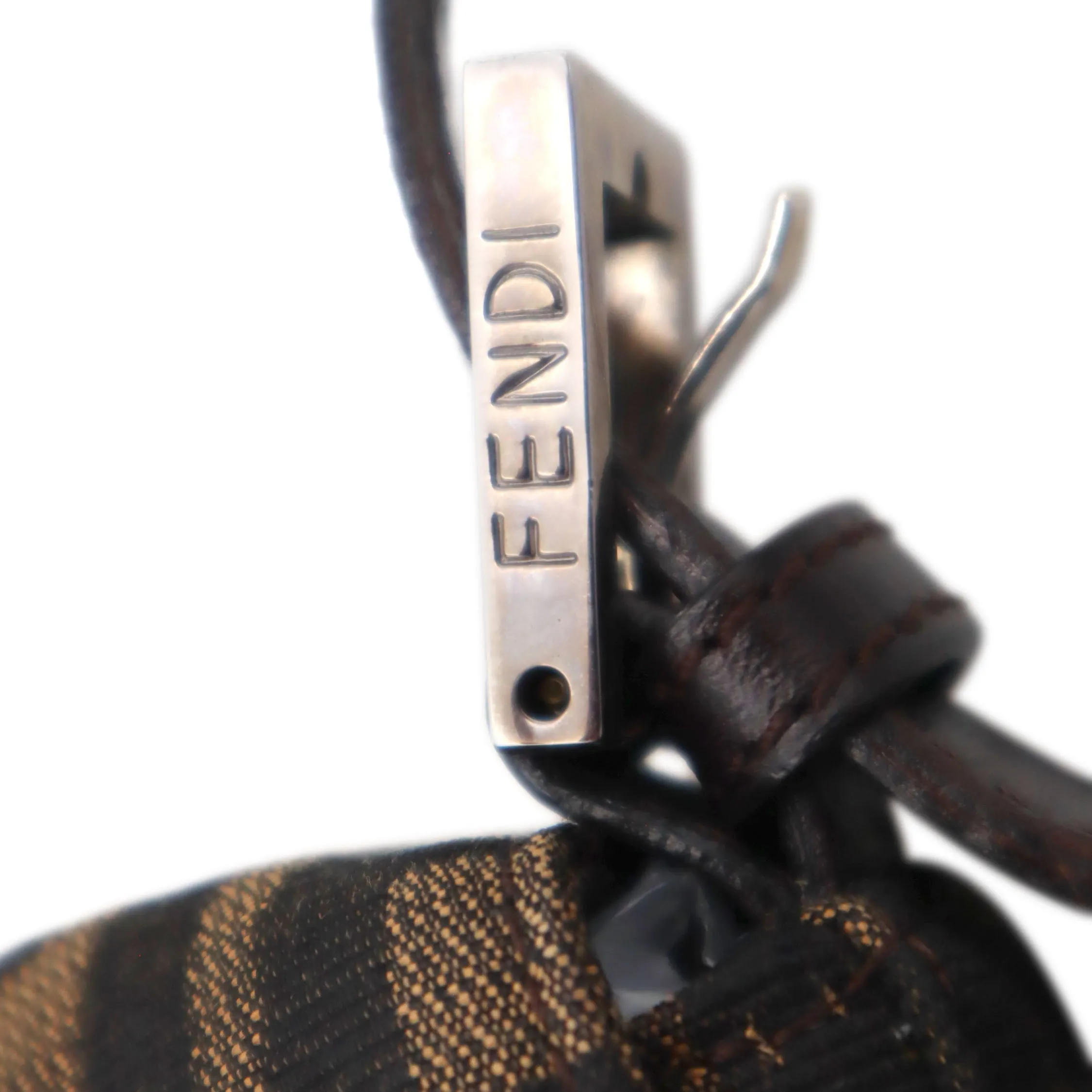 Fendi Zucca Canvas Mamma Baguette Shoulder Bag