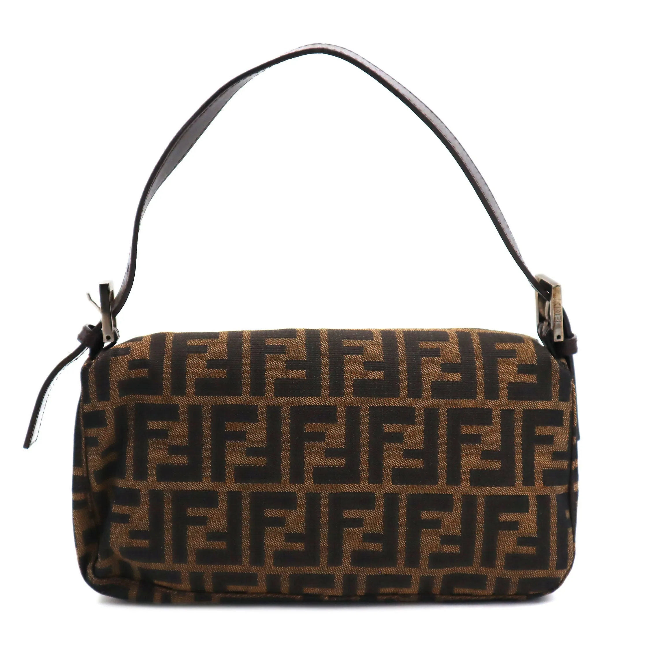 Fendi Zucca Canvas Mamma Baguette Shoulder Bag
