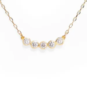 Five Diamond Necklace