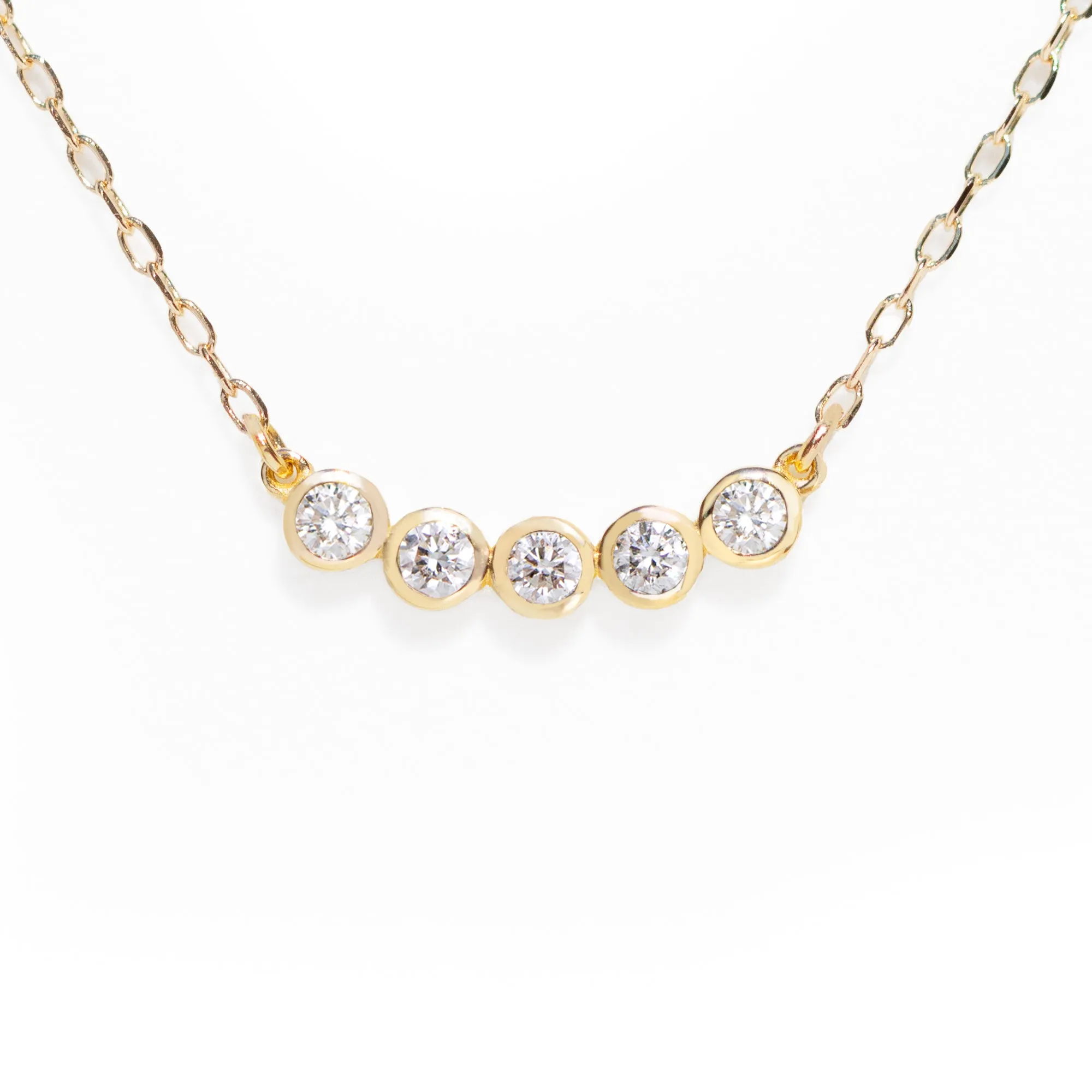 Five Diamond Necklace