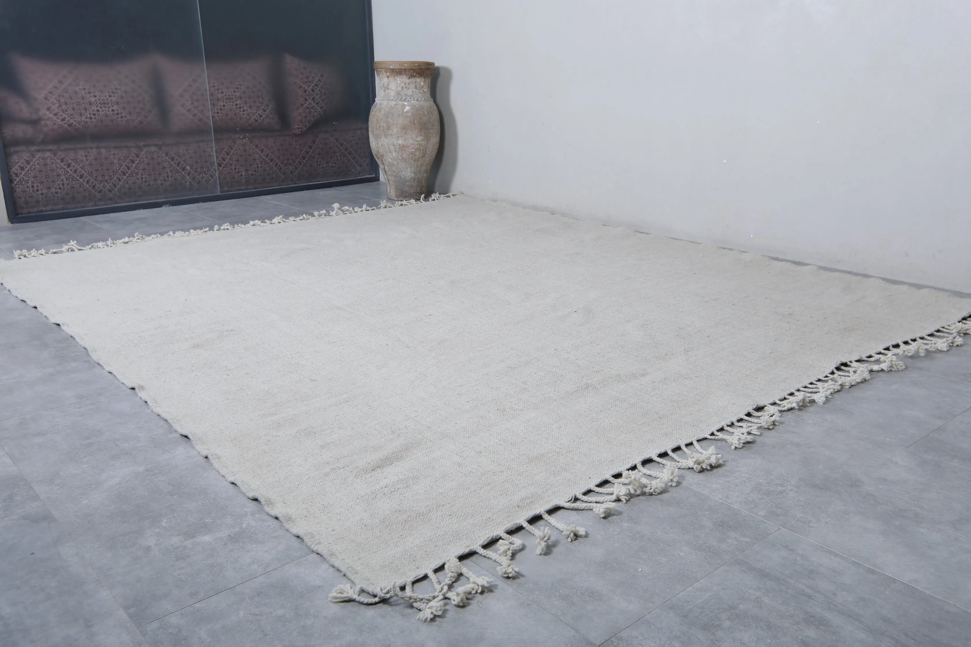 Flat woven Moroccan rug - Custom Moroccan area rug