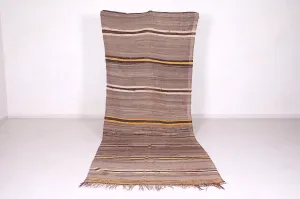 Flat Woven Rug - 4.5 FT X 11.5 FT - Artisan-Made