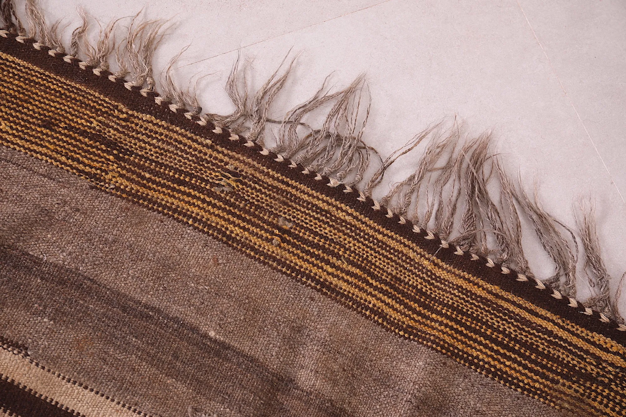 Flat Woven Rug - 4.5 FT X 11.5 FT - Artisan-Made