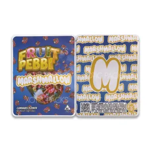 Fruit Pebb Mylar Bag 3.5 Grams with Labels and Stickers