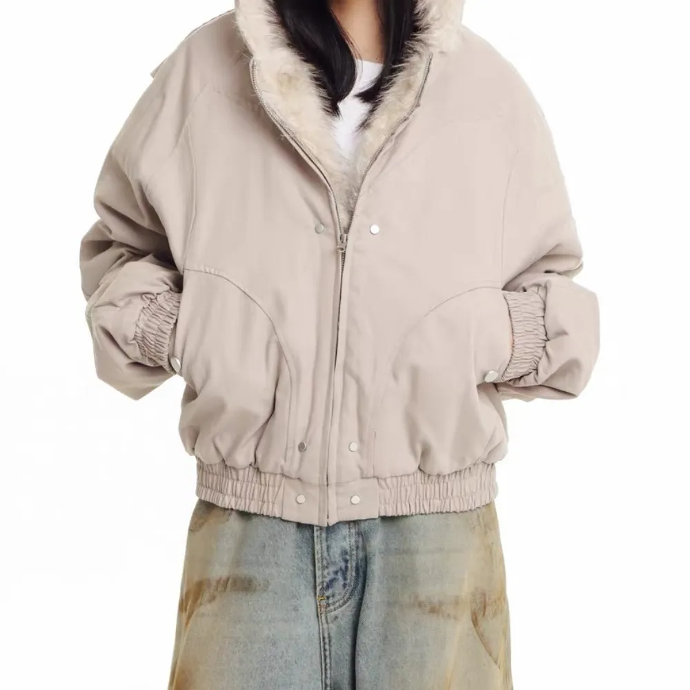 Furry Cozy Hoodie Coat