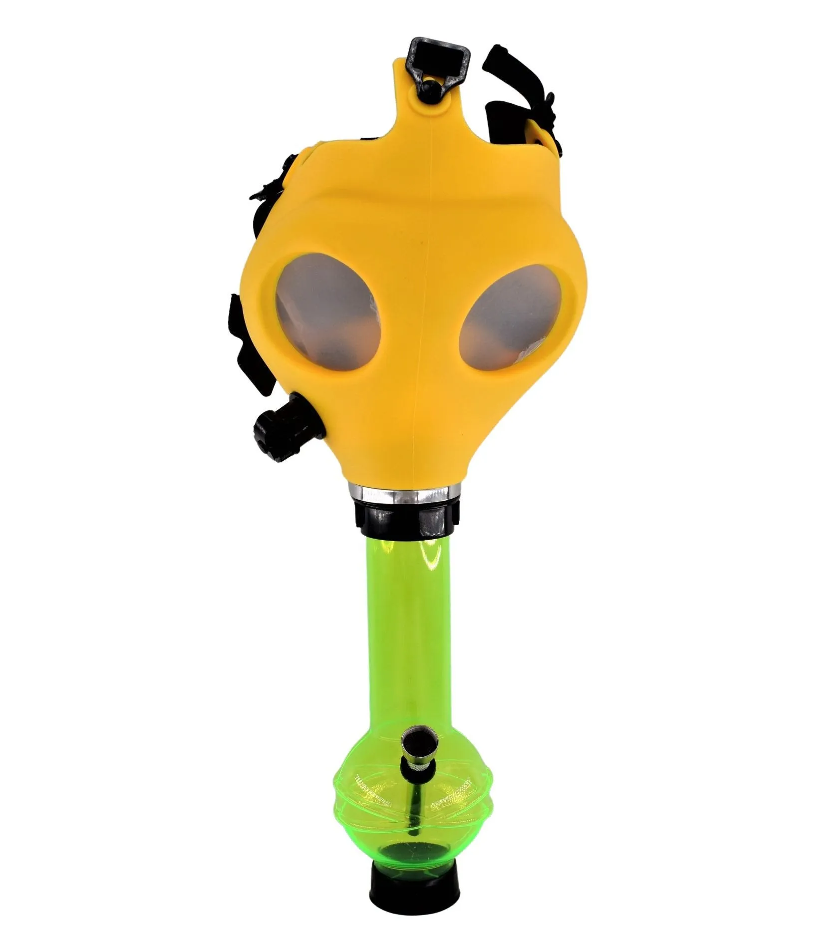 Gas Mask With Bubbler - Various Colors - (1 Count)