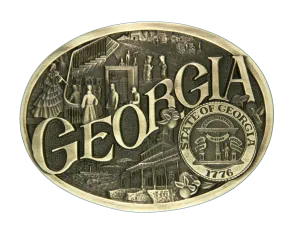 Georgia State Buckle