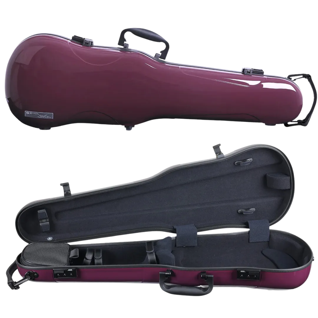 GEWA Air 1.7 Shaped Violin Case 4/4 Purple Gloss with Subway Handle