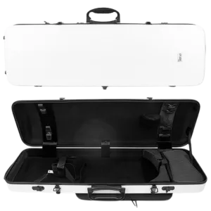 GEWA Pure Polycarbonate Oblong Violin Case 2.4kg White