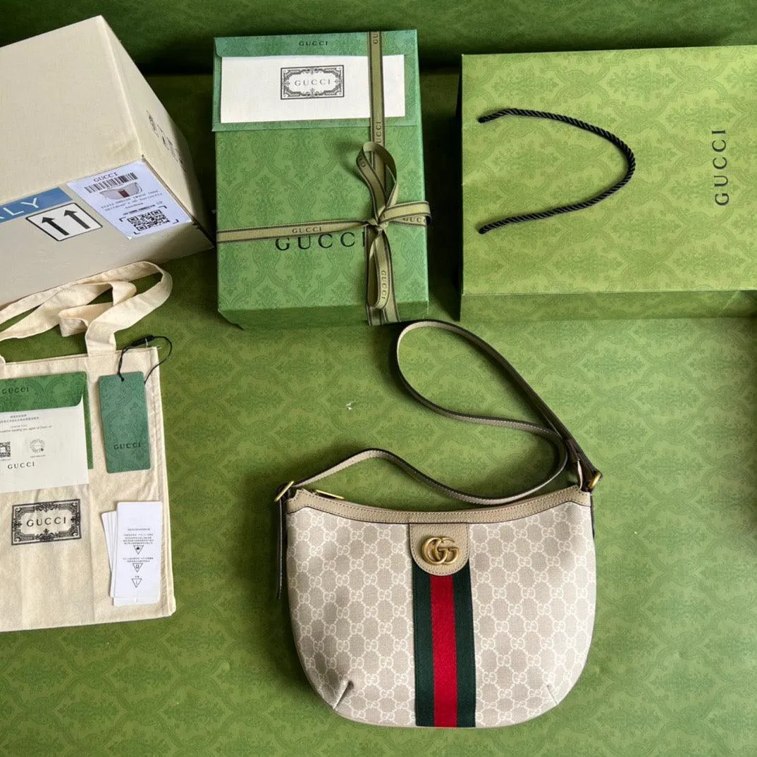 gg Ophidia gg Small Shoulder Bag Beige For Women, Women&#8217;s Bags 11.8in/30cm gg 598125 UULAT 9682
