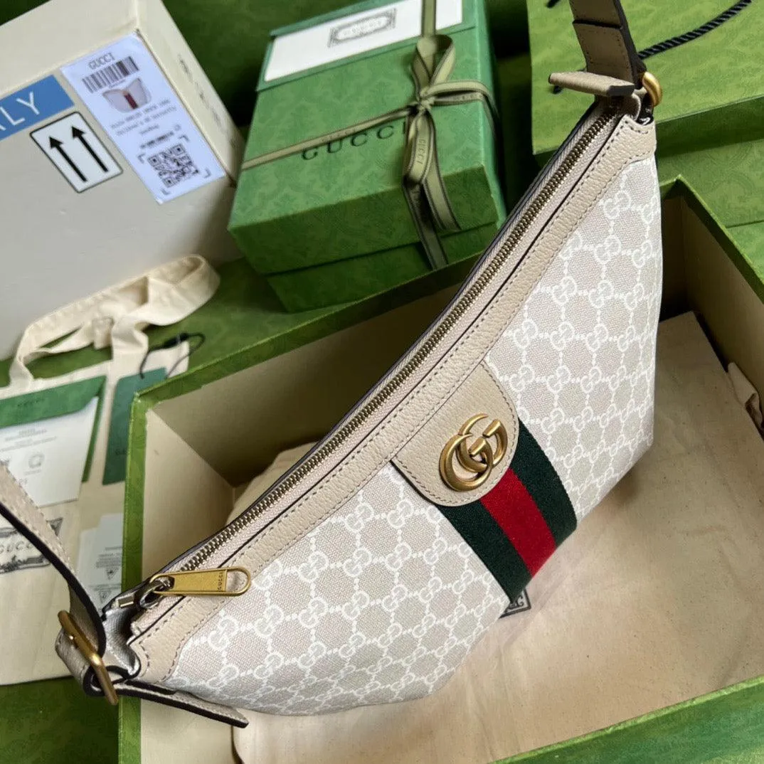 gg Ophidia gg Small Shoulder Bag Beige For Women, Women&#8217;s Bags 11.8in/30cm gg 598125 UULAT 9682