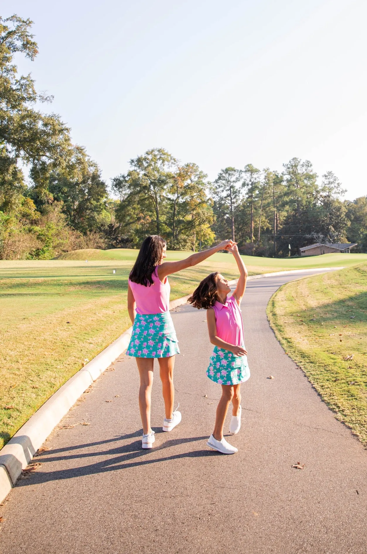 Girls Starboard Swing Skort in Augusta Azalea Print