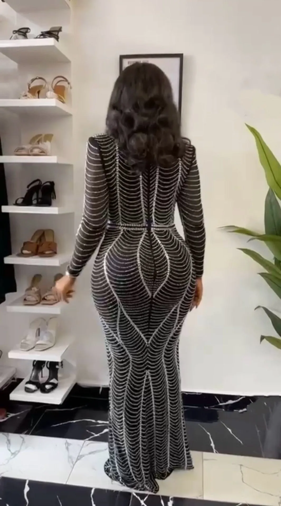Glamorous Beaded V-Neck Bodycon Dress for Unforgettable Nights Out