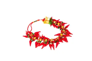 Glass Red Chili Pepper Necklace