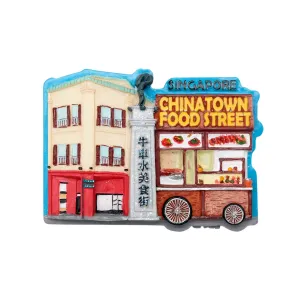 Glitter Polyresin Fridge Magnet - Chinatown Food Street