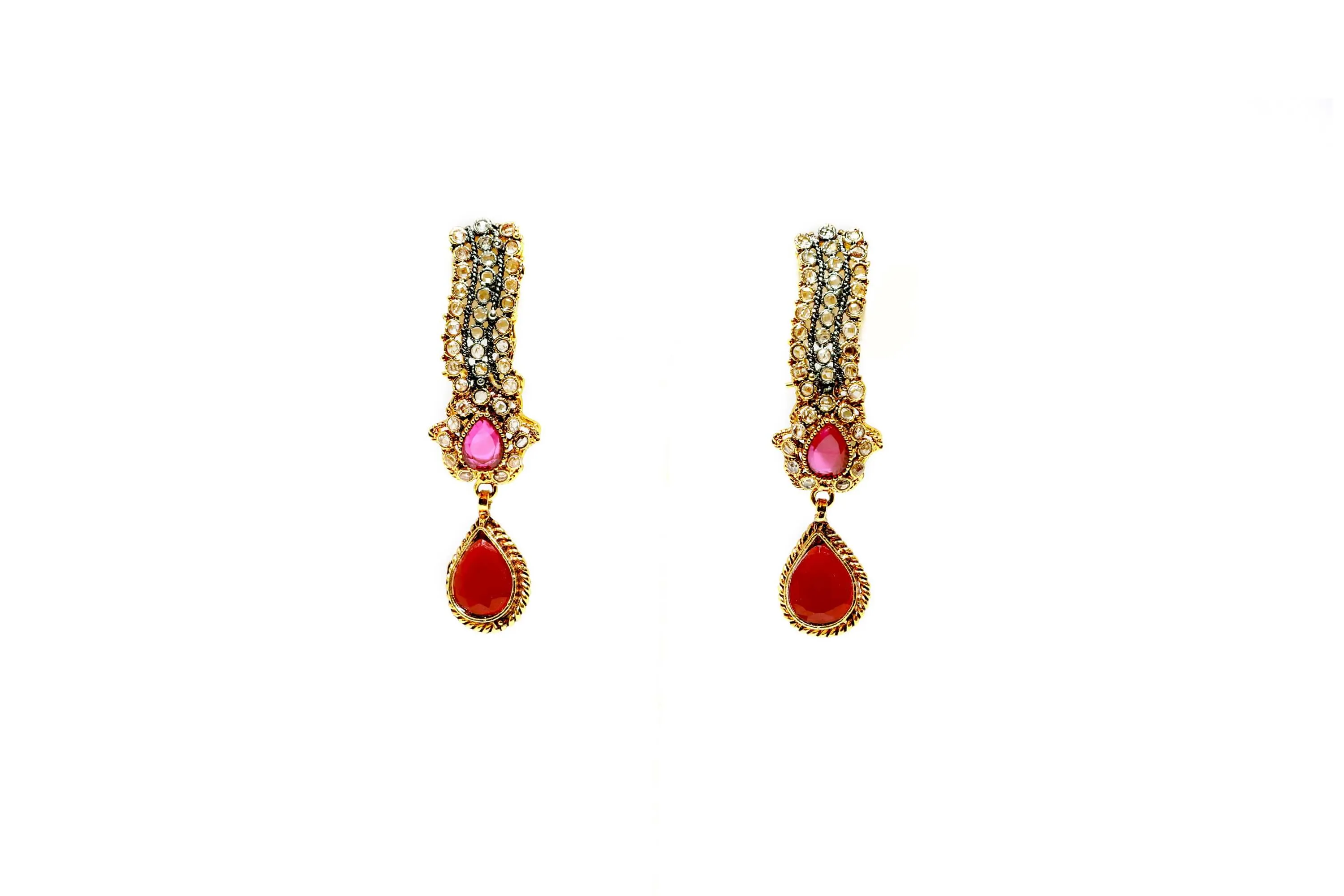 Gold & Silver Dangle Earrings