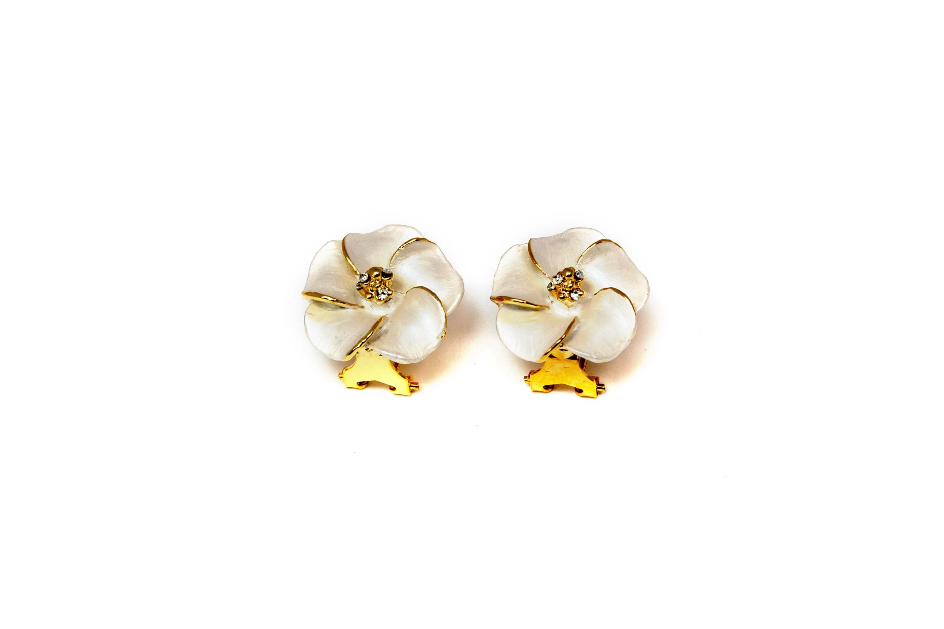 Gold Flower Stud Earrings