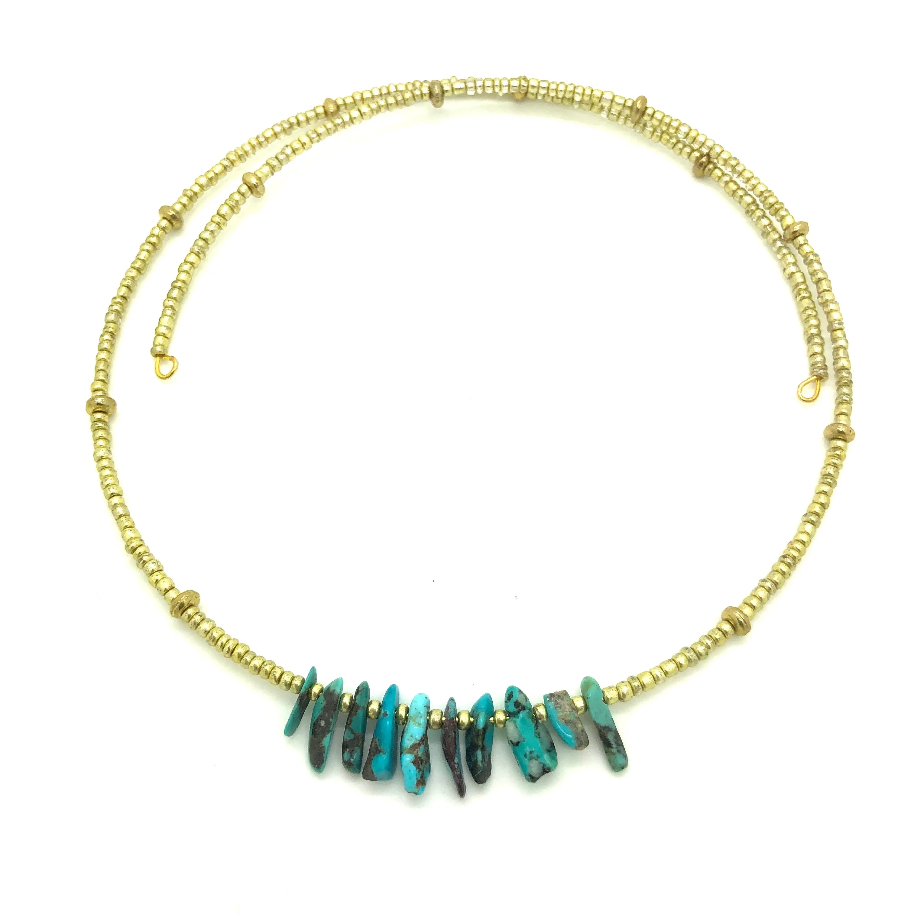 Golden Turquoise Dust Choker