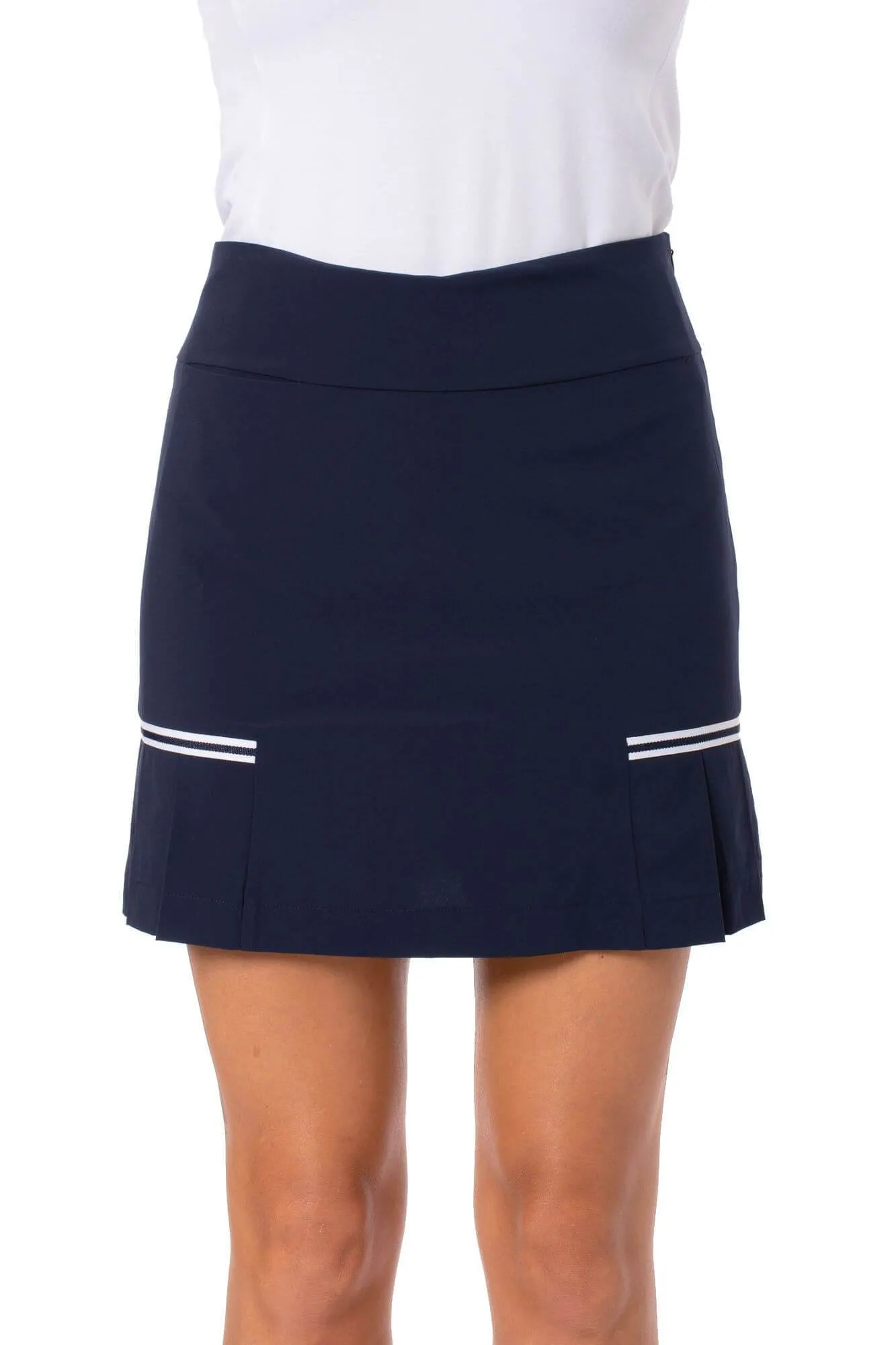 Golftini Performance Skort Side Pleat - BLUEBERRY -18"