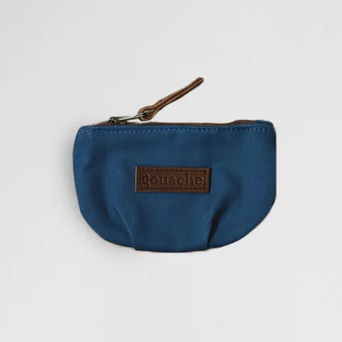 Gouache Ted Waxed Canvas Coin Purse