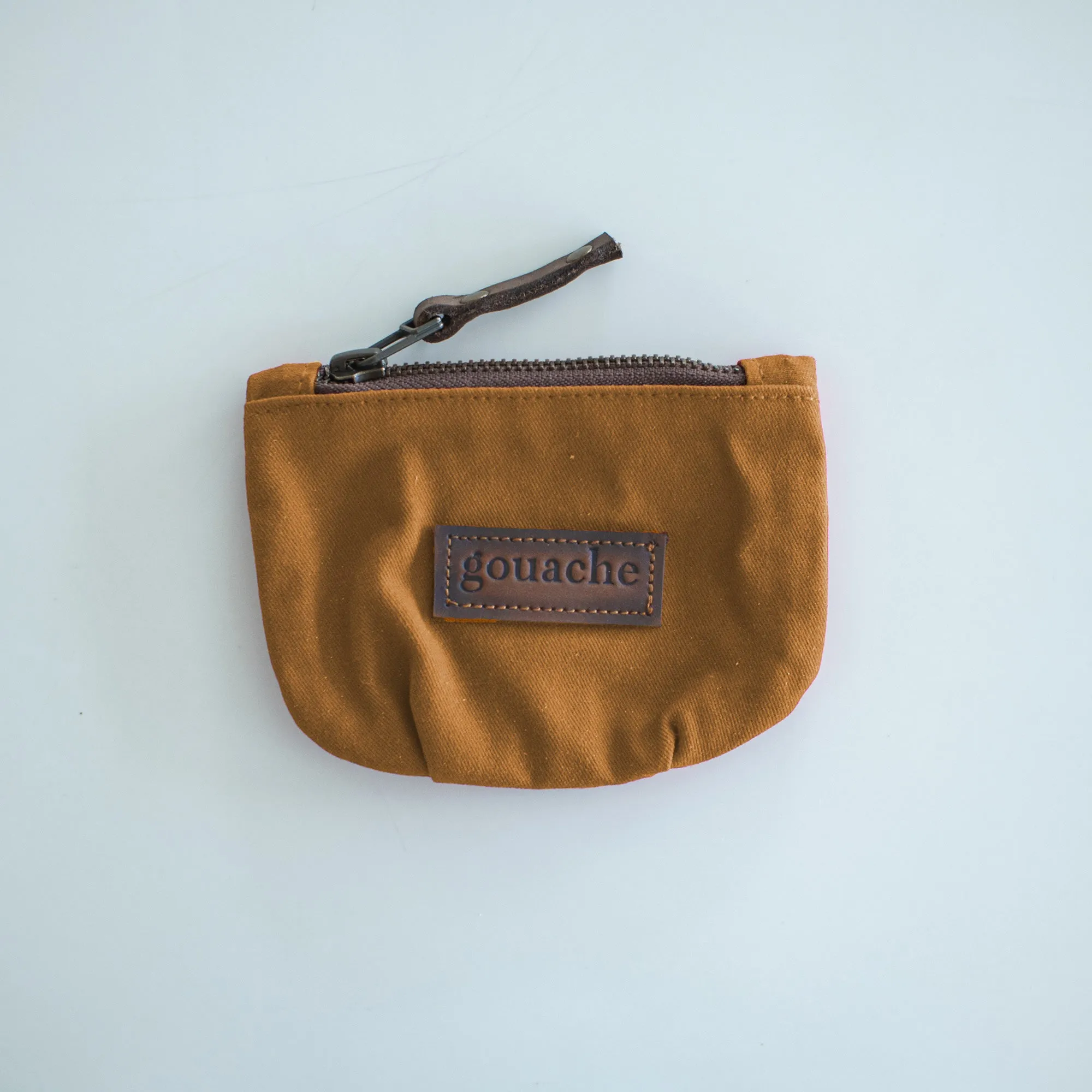 Gouache Ted Waxed Canvas Coin Purse