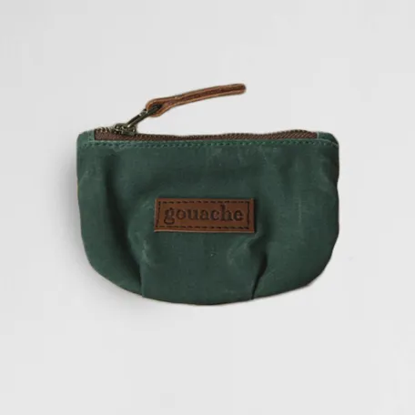 Gouache Ted Waxed Canvas Coin Purse