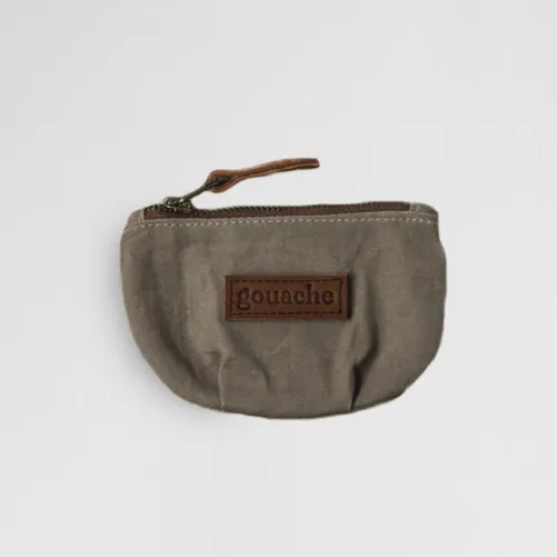 Gouache Ted Waxed Canvas Coin Purse