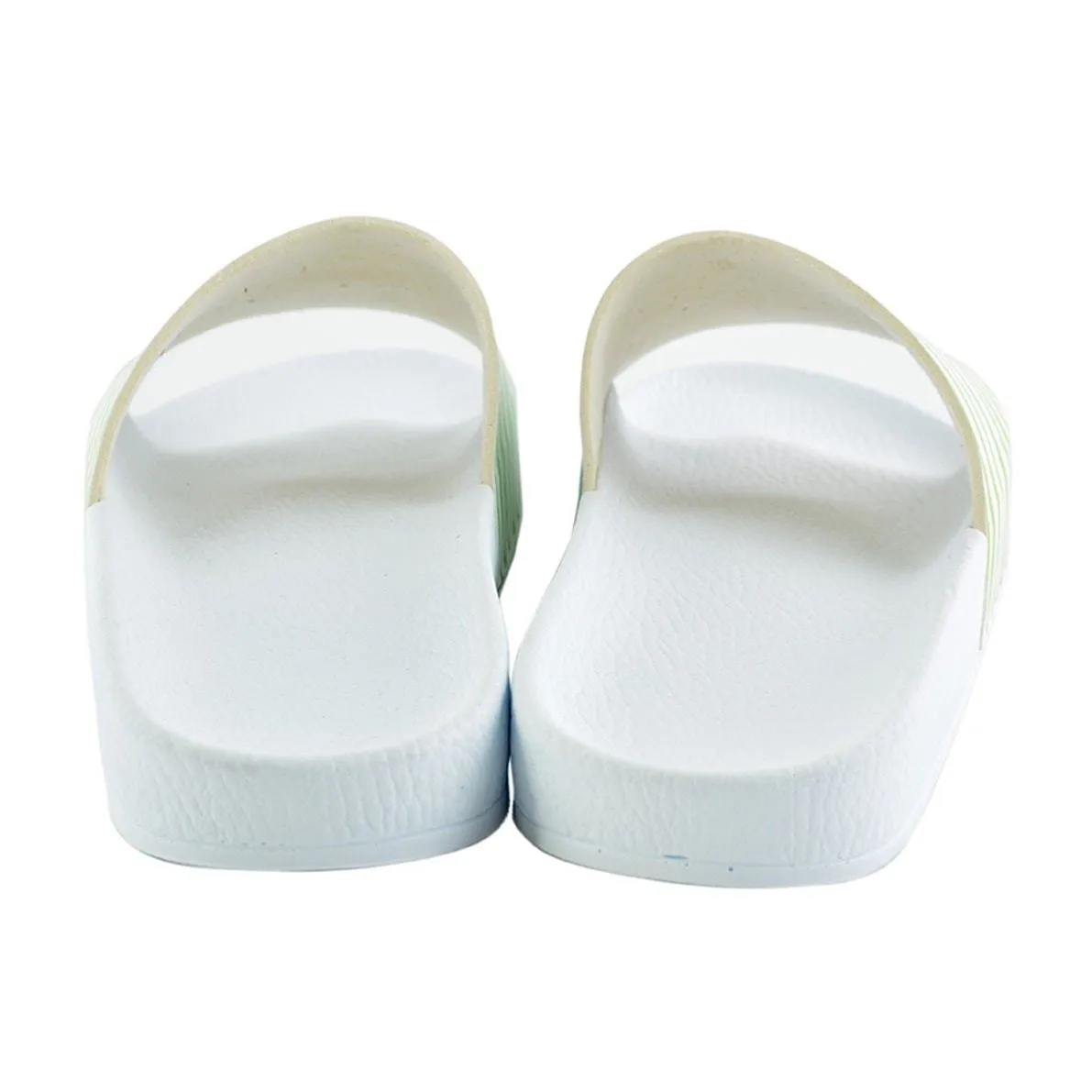 Green and White Striped, Sun and Fun Written Patterned Sandal - CAP120