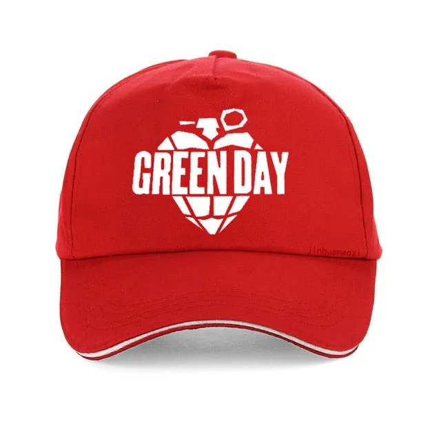 Green Day 100% Cotton Baseball Cap Men Women Adjustable Snapback Hat SJA9