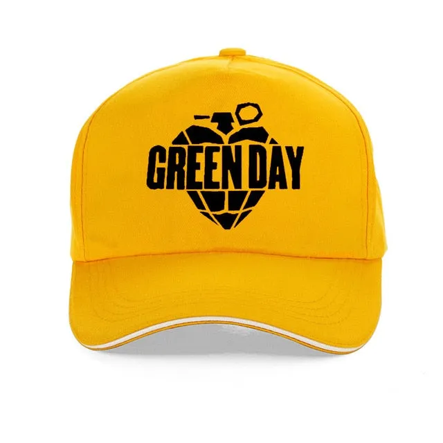 Green Day 100% Cotton Baseball Cap Men Women Adjustable Snapback Hat SJA9
